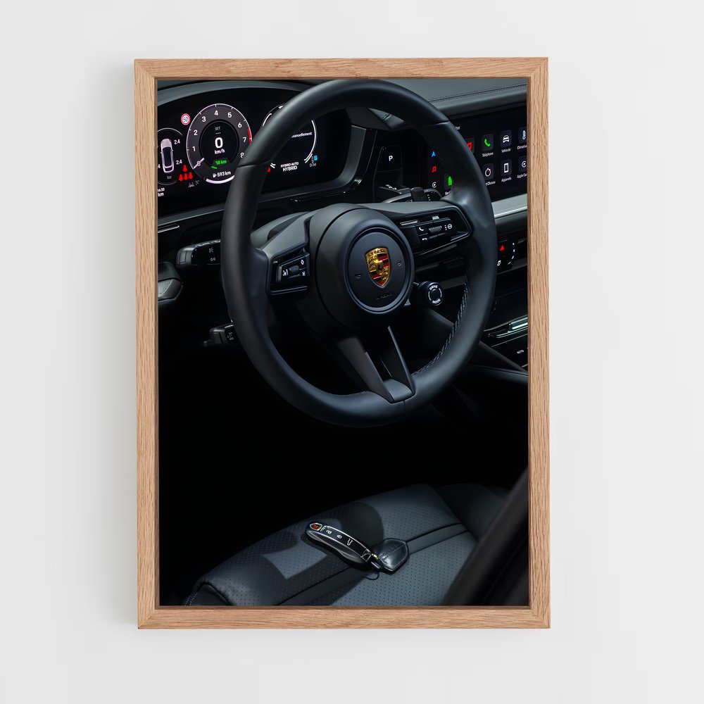 Poster Dashboard Dynamique – affiche Porsche (vue 4)